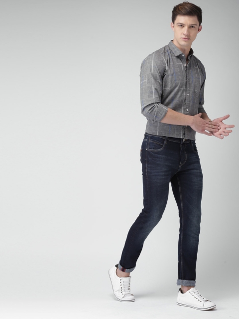 

Mast & Harbour Men Blue Skinny Fit Mid-Rise Clean Look Stretchable Jeans