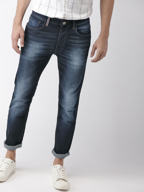 

Mast & Harbour Men Blue Skinny Fit Mid-Rise Clean Look Stretchable Jeans