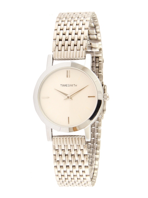 

TIMESMITH Women Off-White & Silver-Toned Analogue Watch TSM-146