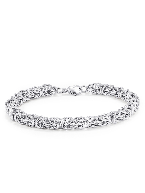 

Peora Men Silver-Toned Stainless Steel Link Bracelet