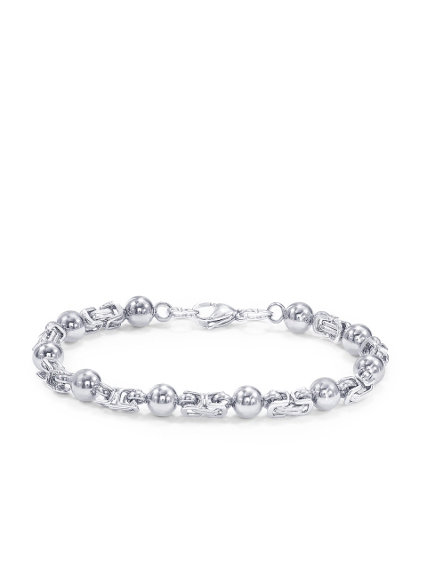 

Peora Silver-Toned Stainless Steel Link Bracelet