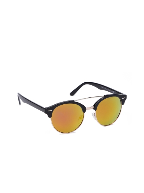 

Mast & Harbour Unisex Browline Sunglasses MFB-PN-PS-DSA1865, Gold