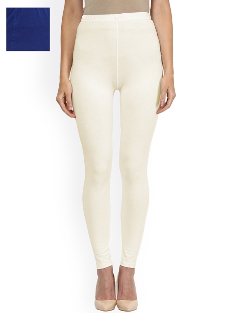 

Sakhi Sang Women Pack of 2 Ankle-Length Leggings, Cream
