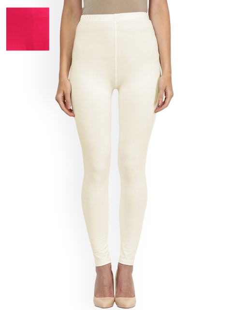 

Sakhi Sang Pack of 2 Ankle-Length Leggings, Cream