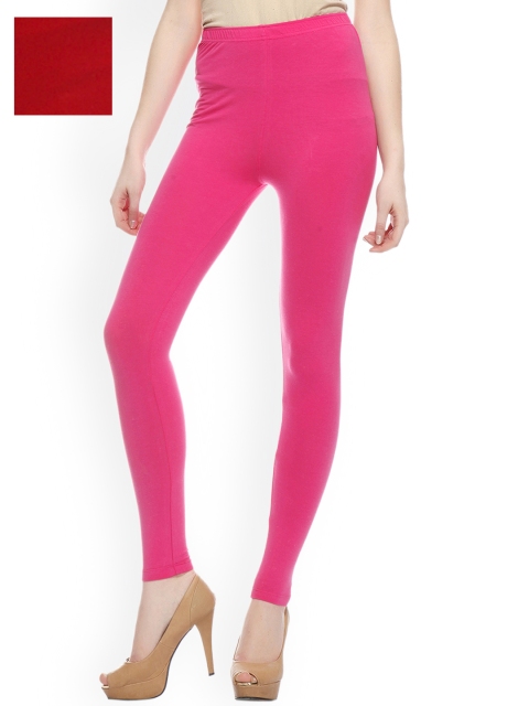 

Sakhi Sang Pack of 2 Ankle-Length Leggings, Pink