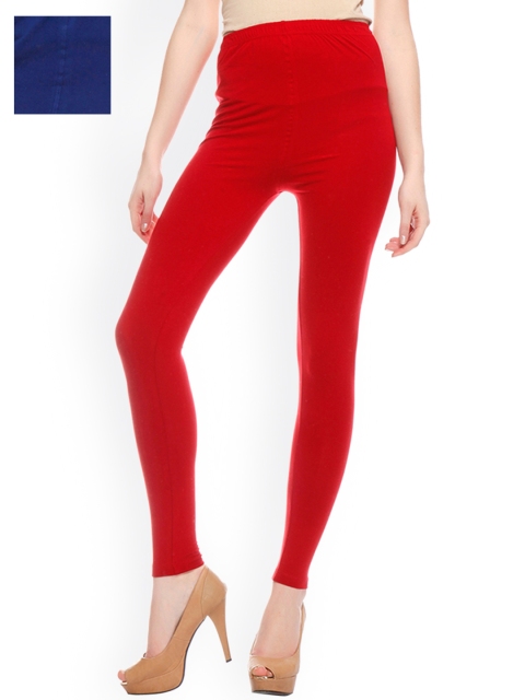 

Sakhi Sang Women Pack of 2 Ankle-Length Leggings, Red