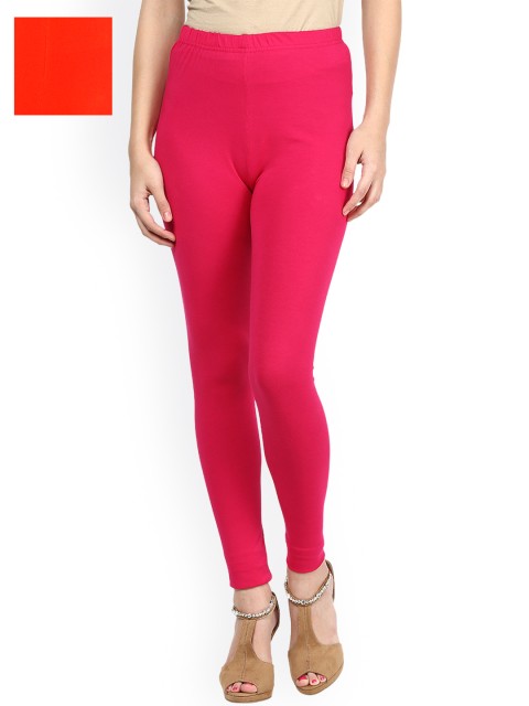 

Sakhi Sang Pack of 2 Ankle-Length Leggings, Magenta