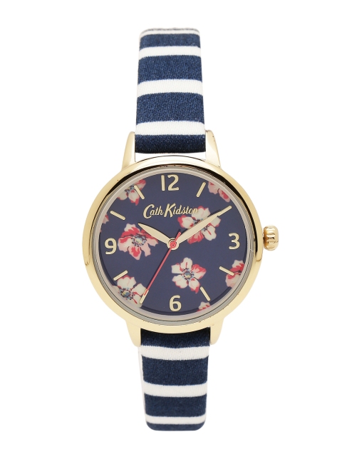 

Cath Kidston Women Navy Blue Printed Analogue Watch CKL032UG