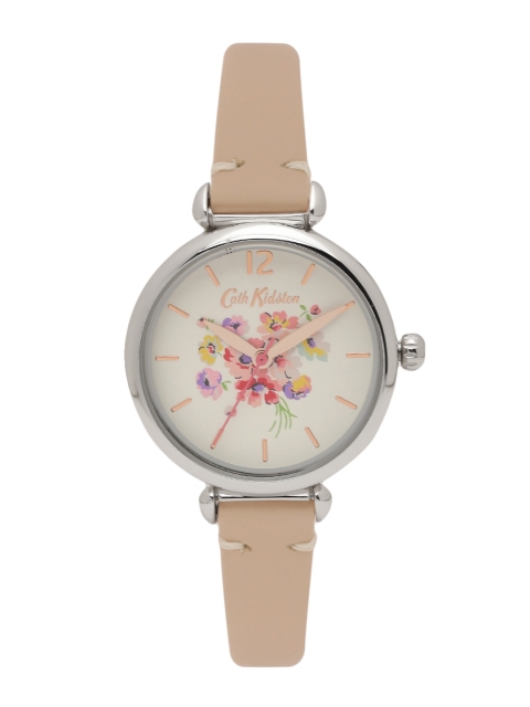 

Cath Kidston Women Off-White Printed Analogue Watch CKL015CS