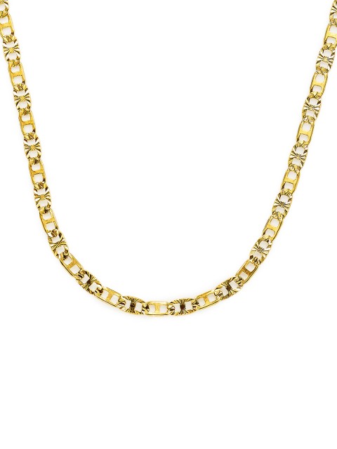 

Peora Men Gold-Toned Stainless Steel Gold-Plated Chain
