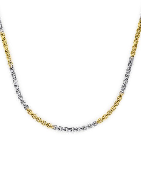

Peora Men Gold-Toned Stainless Steel Gold-Plated Chain
