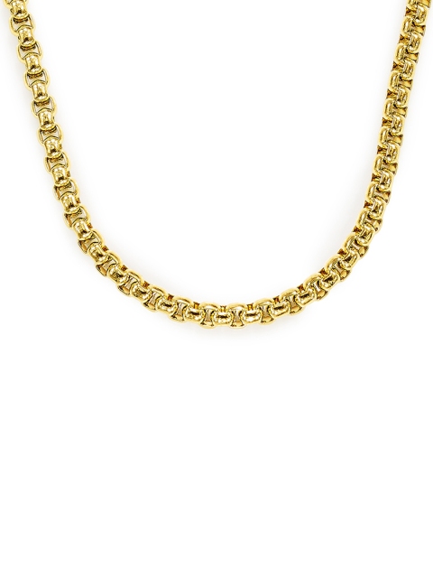 

Peora Men Gold-Toned Stainless Steel Gold-Plated Chain