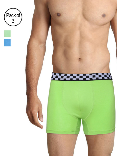 

Bareblow Men Pack of 3 Trunks BBTR080912XL, Fluorescent green