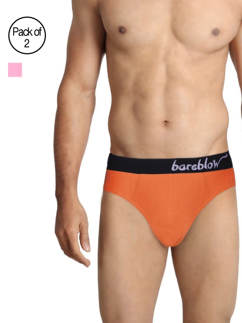 

Bareblow Men Pack of 2 Assorted Briefs BBBR0607XL, Multi