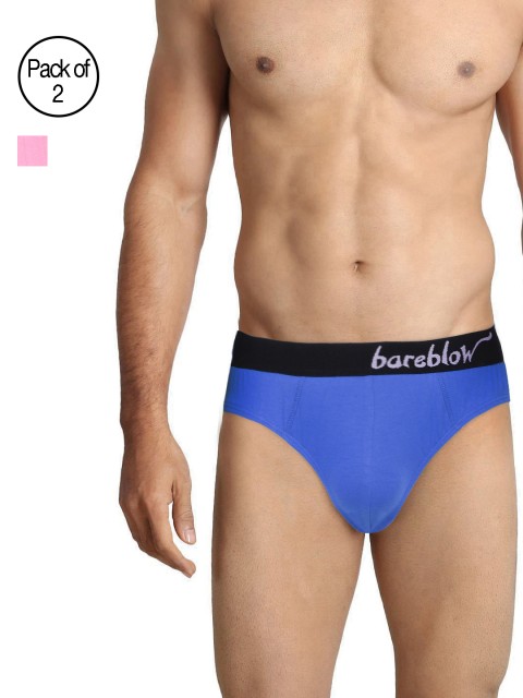 

Bareblow Men Pack of 2 Assorted Briefs BBBR0702XL, Multi