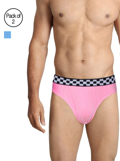 

Bareblow Men Pack of 2 Assorted Briefs BBBR1207XL, Multi