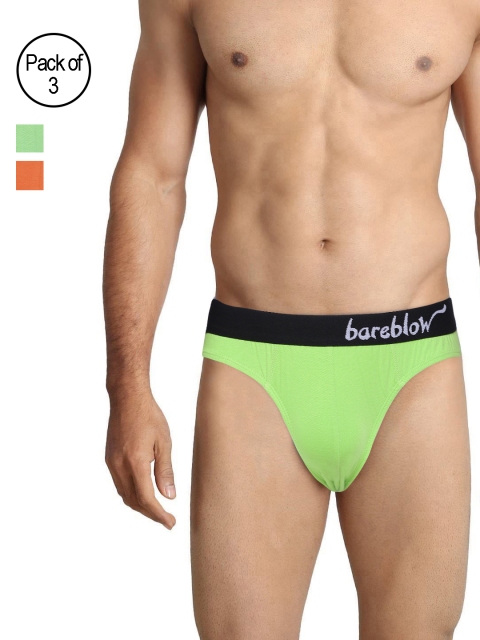 

Bareblow Men Pack of 3 Assorted Briefs BBBR040506XL, Multi