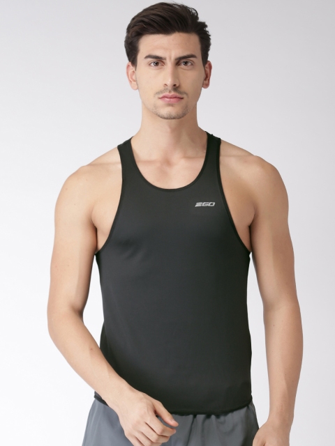

2GO Men Black Running T-shirt