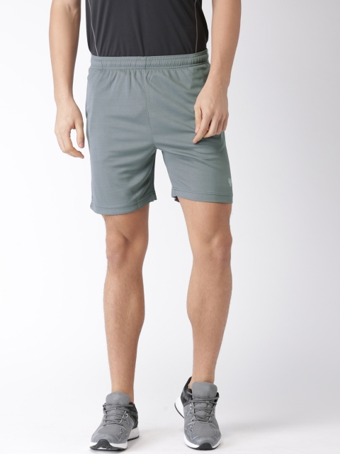 

2GO Men Grey Solid Slim Fit Sports Shorts, Blue