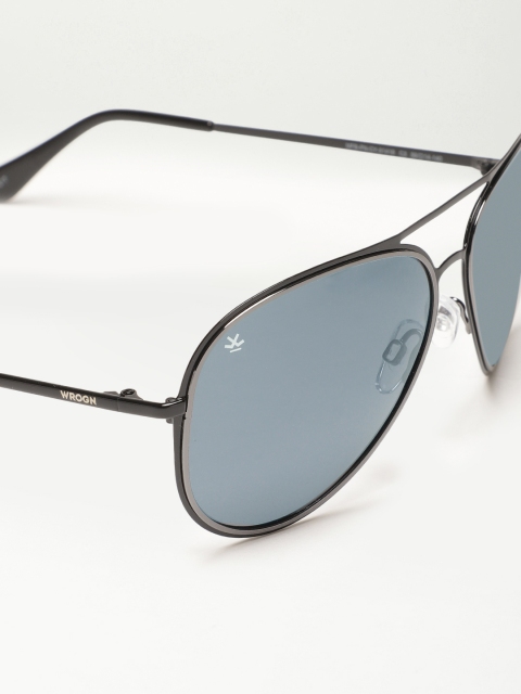 

WROGN Unisex Aviator Sunglasses MFB-PN-CY-51416, Black