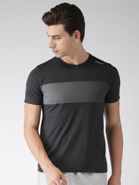 

2GO Men Black Solid Round Neck T-shirt
