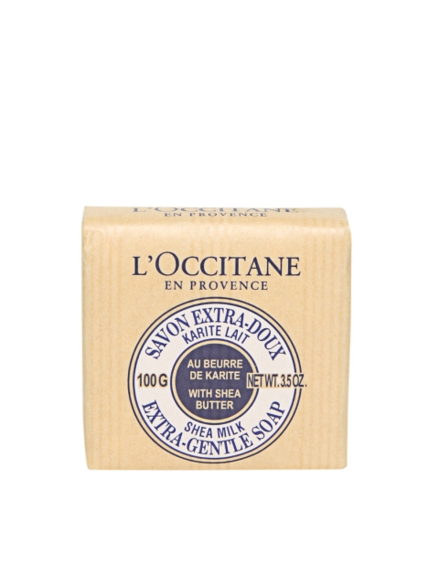 

LOccitane en Provence Shea Butter Milk Extra Gentle Soap 100 g, Beige