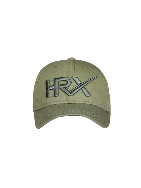 

HRX by Hrithik Roshan Unisex Olive Green Solid Baseball Cap