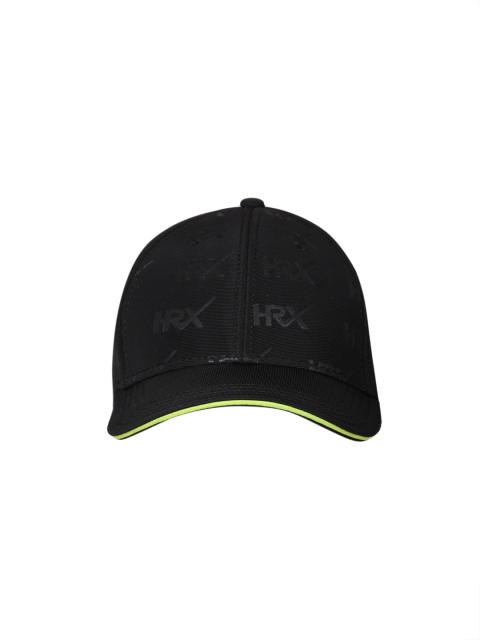 

HRX by Hrithik Roshan Unisex Black Brand Logo Lifestyle Cap