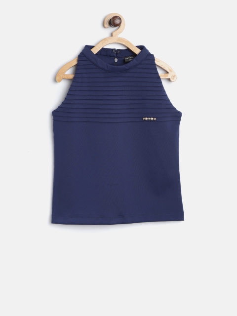 

Tiny Girl Girls Navy Blue Solid Top