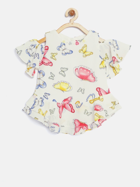 

Tiny Girl Off-White Printed A-Line Top