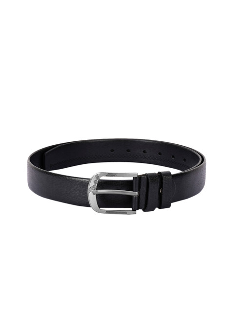 

BuckleUp Men Black Textured Belt