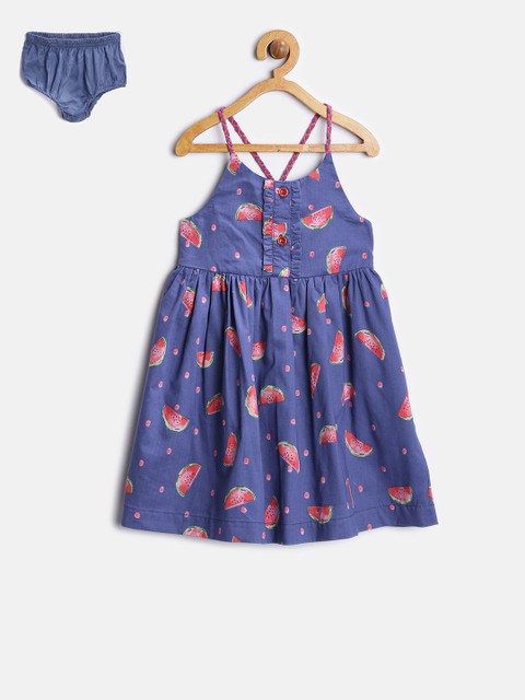 

Nauti Nati Girls Blue Watermelon Print Fit & Flare Dress
