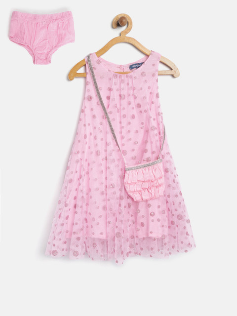 

Nauti Nati Girls Pink Embellished A-Line Dress