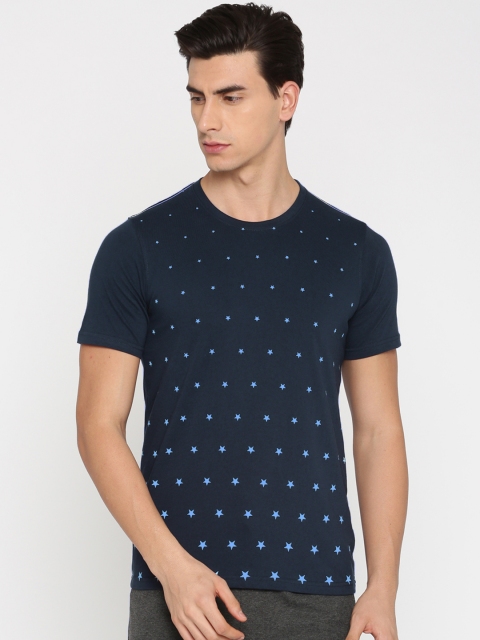 

Converse Men Navy Blue Printed Round Neck T-shirt