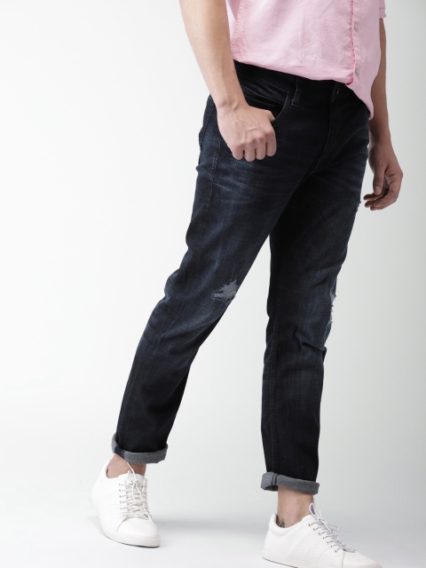 

Harvard Men Blue Tapered Fit Mid-Rise Mildly Distressed Stretchable Jeans