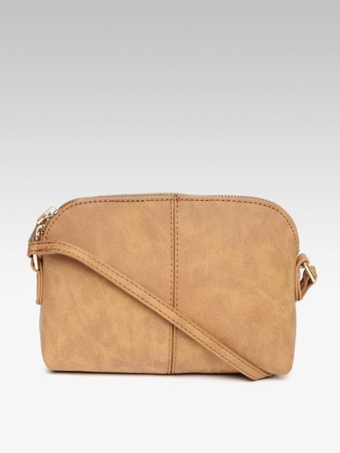 

DOROTHY PERKINS Tan Brown Solid Sling Bag