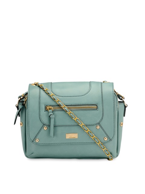 

yelloe Turquoise Blue Solid Sling Bag