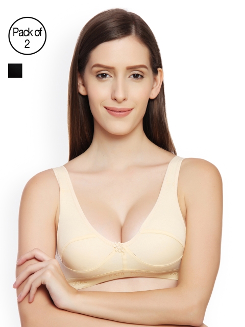 

Innocence Pack of 2 Bras BBAPLIN47773_40, Nude