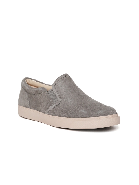 

Clarks Women Grey Suede Slip-On Sneakers