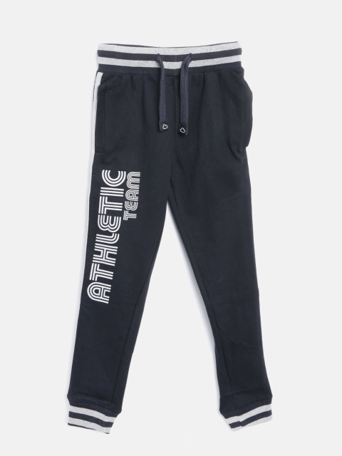 

SDL by Sweet Dreams Boys Navy Joggers with Printed Detail, Navy blue