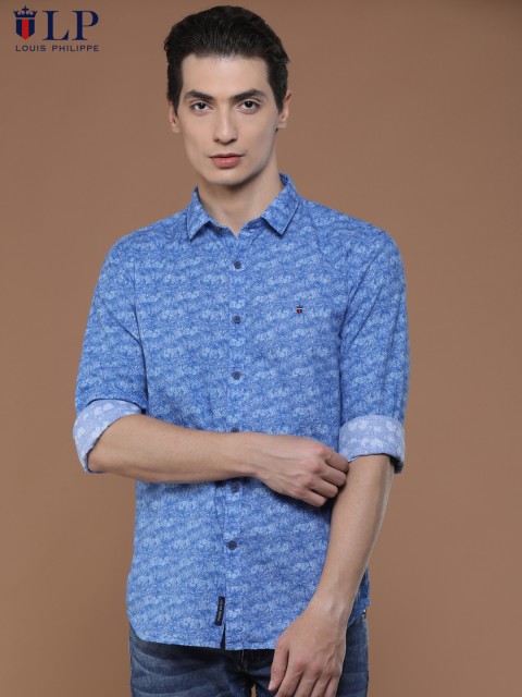 

Louis Philippe Sport Men Blue Slim Fit Printed Casual Shirt