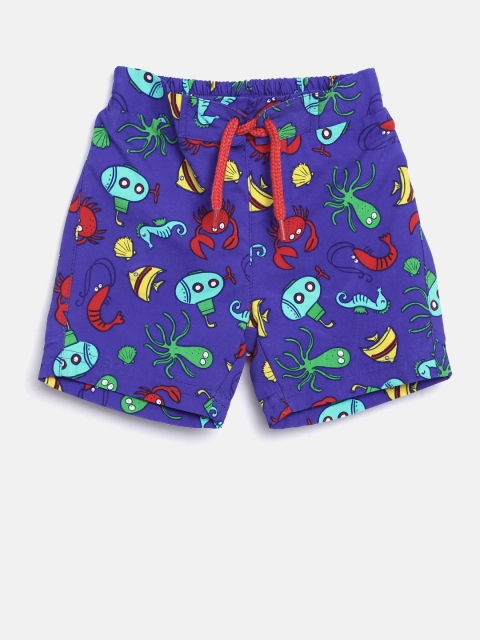 

mothercare Boys Blue Printed Swim Shorts H9425