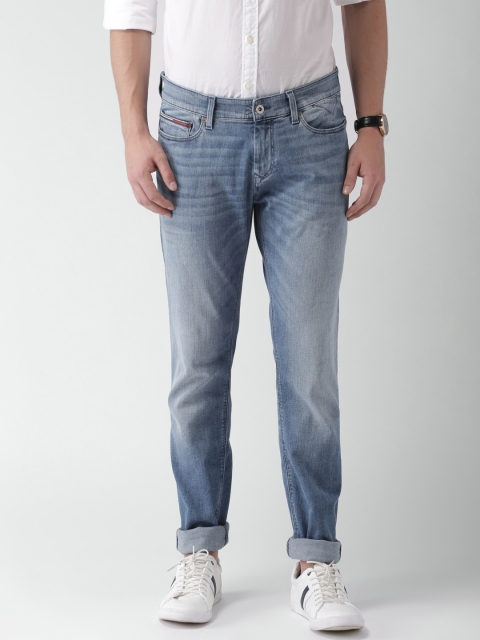 

Tommy Hilfiger Men Blue Skinny Fit Mid-Rise Clean Look Stretchable Jeans