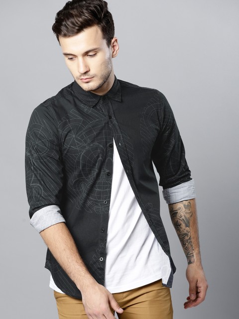 

Kook N Keech Disney Men Black Regular Fit Printed Casual Shirt