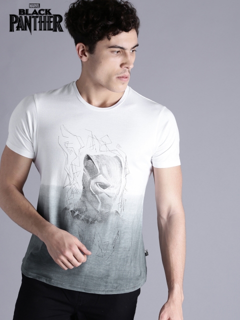 

Kook N Keech Marvel Men White Printed Black Panther T-shirt