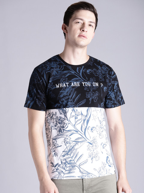 

Kook N Keech Men White Printed Round Neck T-shirt