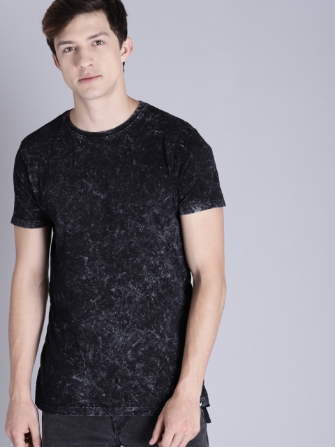 

Kook N Keech Men Black Dyed Round Neck T-shirt
