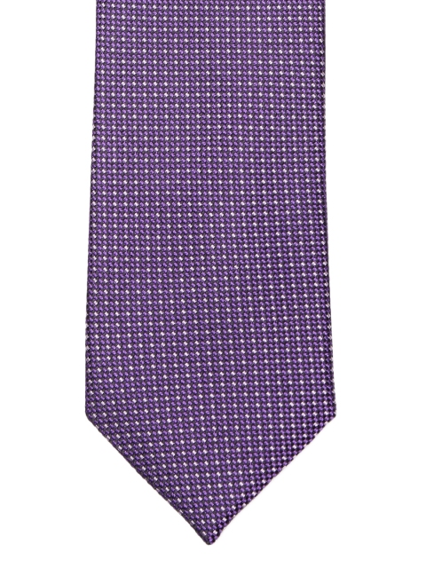 

Louis Philippe Purple Woven Design Broad Tie