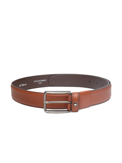 

Louis Philippe Men Tan Brown Leather Belt