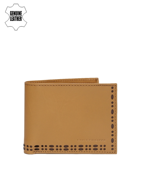 

Louis Philippe Men Brown Solid Two Fold Wallet